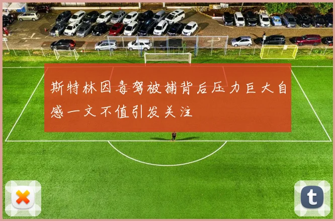斯特林因毒驾被捕背后压力巨大自感一文不值引发关注