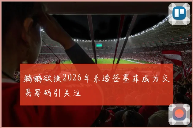 鹈鹕欲换2026年乐透签墨菲成为交易筹码引关注